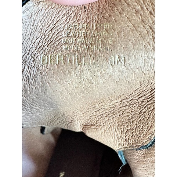 Antonio Melani Bertilli Black Leather Combat Boots Sz. 8 - Picture 6 of 7